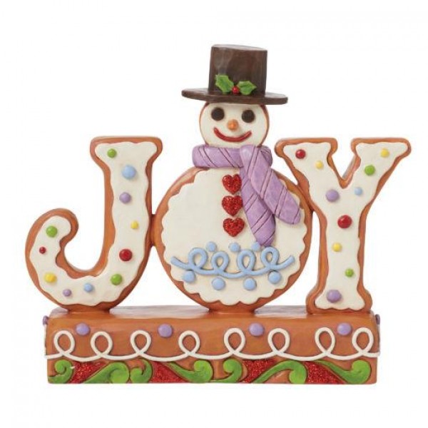 Jim Shore Baked with Joy (Joy Snowman Sign) 15cm Jim Shore Baked with Joy (Joy Snowman Sign) 15cm