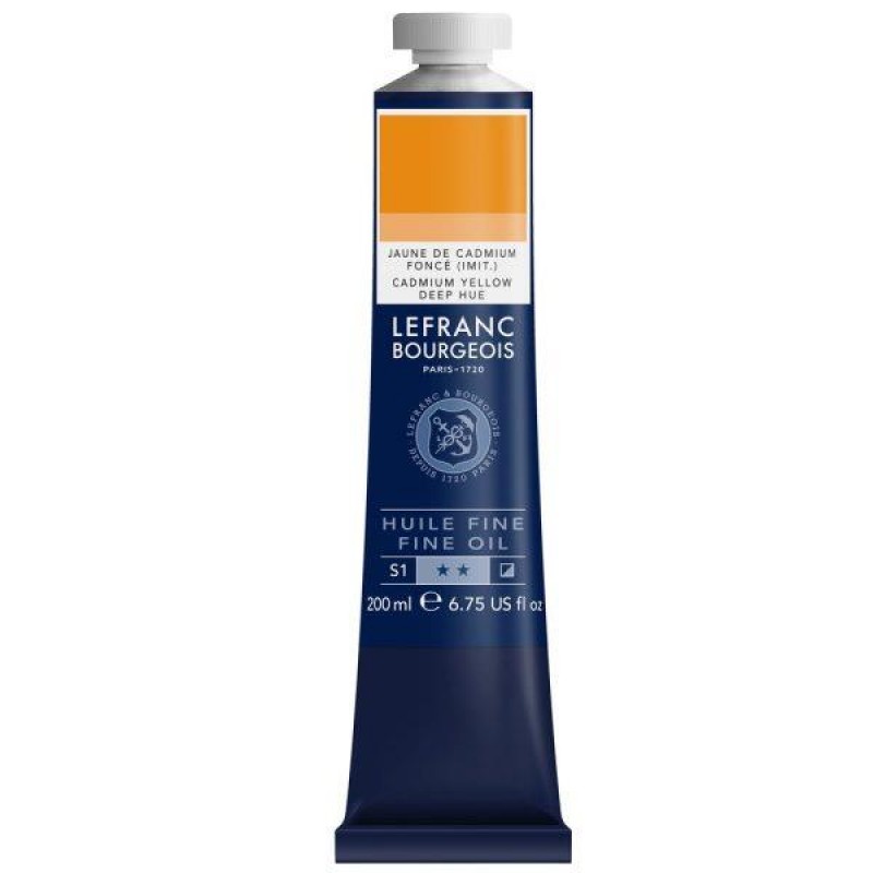 Lefranc Bourgeois 200ml Fine Λάδι 696 Cadmium Yellow Deep Hue Lefranc Bourgeois 200ml Fine Λάδι 696 Cadmium Yellow Deep Hue