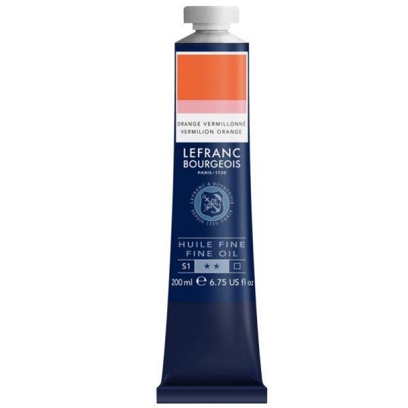 Lefranc Bourgeois 200ml Fine Λάδι 697 Vermillion Orange Lefranc Bourgeois 200ml Fine Λάδι 697 Vermillion Orange