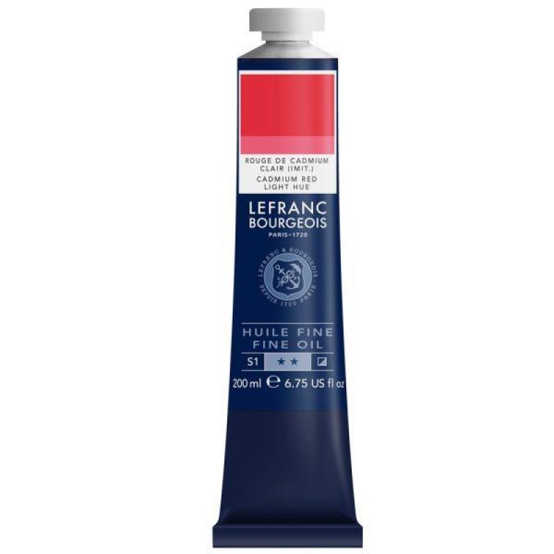 Lefranc Bourgeois 200ml Fine Λάδι 799 Cadmium Red Light Hue Lefranc Bourgeois 200ml Fine Λάδι 799 Cadmium Red Light Hue