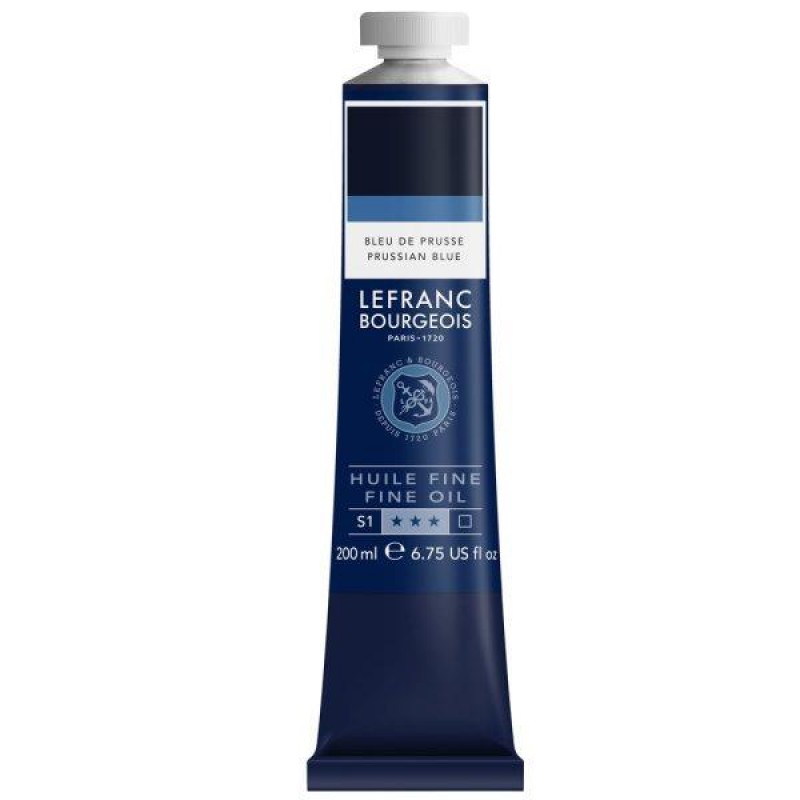 Lefranc Bourgeois 200ml Fine Λάδι 046 Prussian Blue Lefranc Bourgeois 200ml Fine Λάδι 046 Prussian Blue