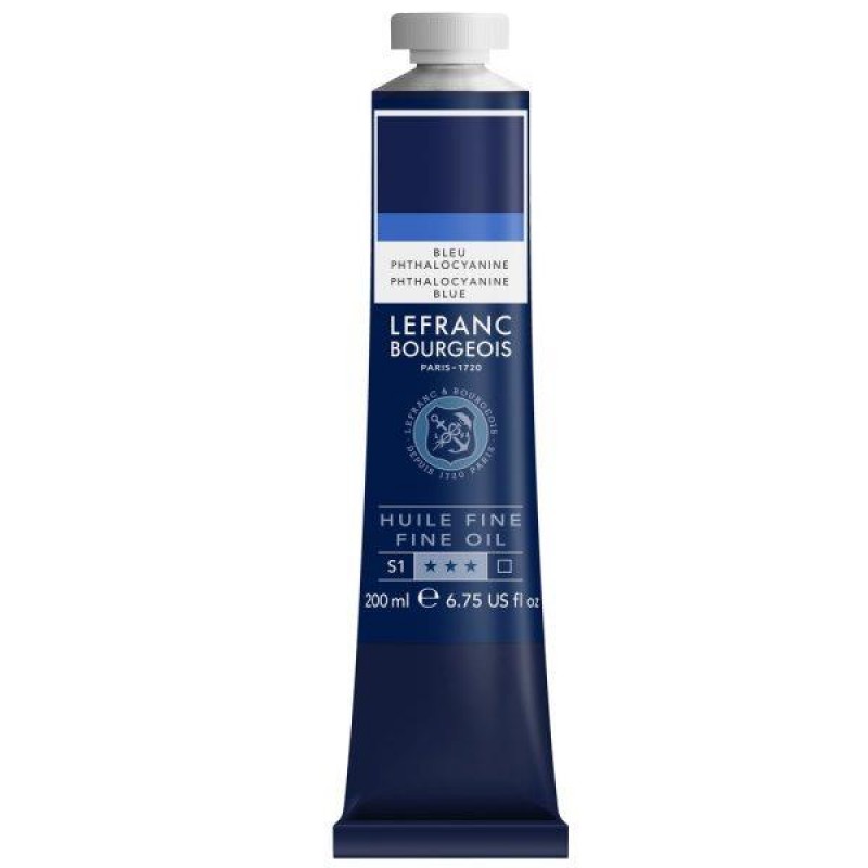 Lefranc Bourgeois 200ml Fine Λάδι 095 Phthalocyanine Blue Lefranc Bourgeois 200ml Fine Λάδι 095 Phthalocyanine Blue