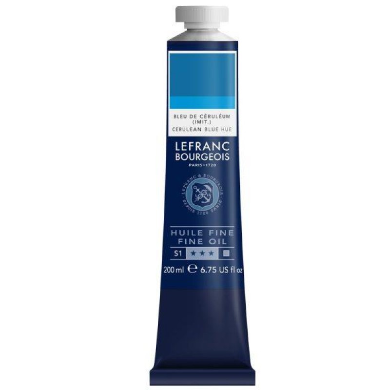 Lefranc Bourgeois 200ml Fine Λάδι 027 Cerulean Blue Hue Lefranc Bourgeois 200ml Fine Λάδι 027 Cerulean Blue Hue