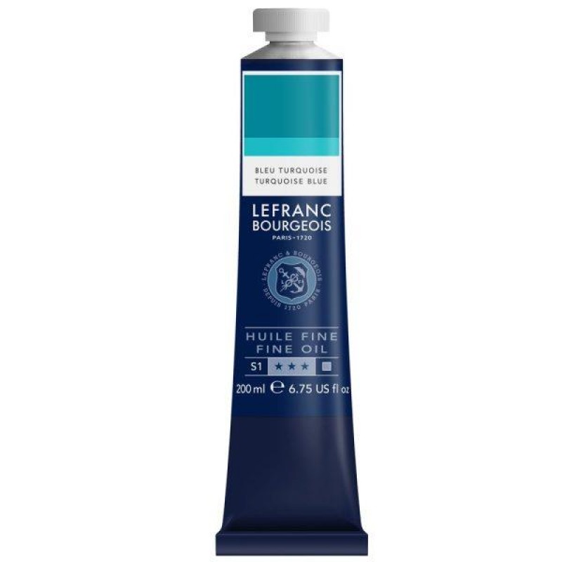Lefranc Bourgeois 200ml Fine Λάδι 050 Turquoise Blue Lefranc Bourgeois 200ml Fine Λάδι 050 Turquoise Blue