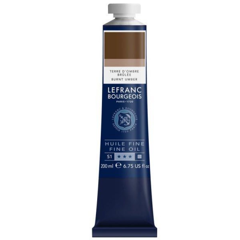 Lefranc Bourgeois 200ml Fine Λάδι 477 Burnt Umber Lefranc Bourgeois 200ml Fine Λάδι 477 Burnt Umber