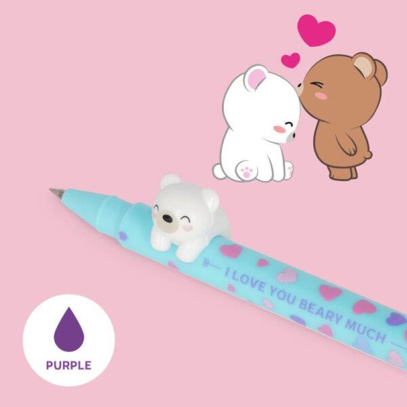 Legami Set of 2 Gel Pens Beary In Love