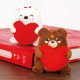 Legami Set of 2 Super Soft Plush Keyrings