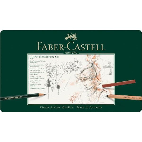 Faber Castell Σετ Pitt Monochrome Μεταλλική Κασετίνα Με Μολύβια και Αξεσουάρ 33τεμ Faber Castell Σετ Pitt Monochrome Μεταλλική Κασετίνα Με Μολύβια και Αξεσουάρ 33τεμ