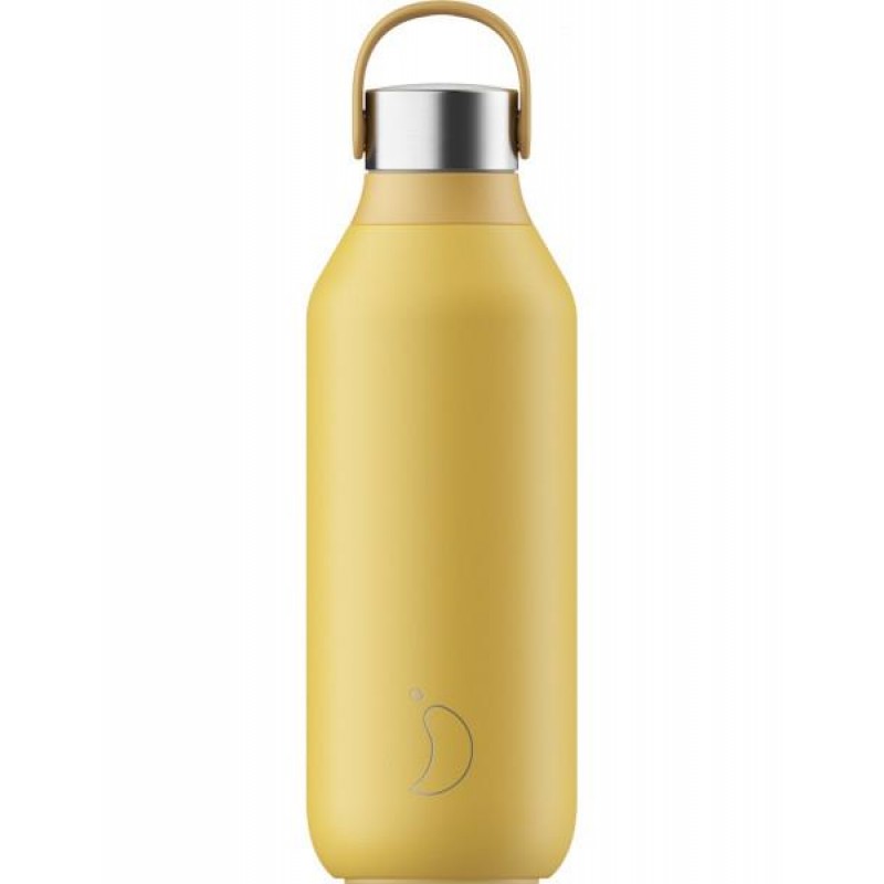 Chillys Bottle 500ml s2 Pollen Yellow