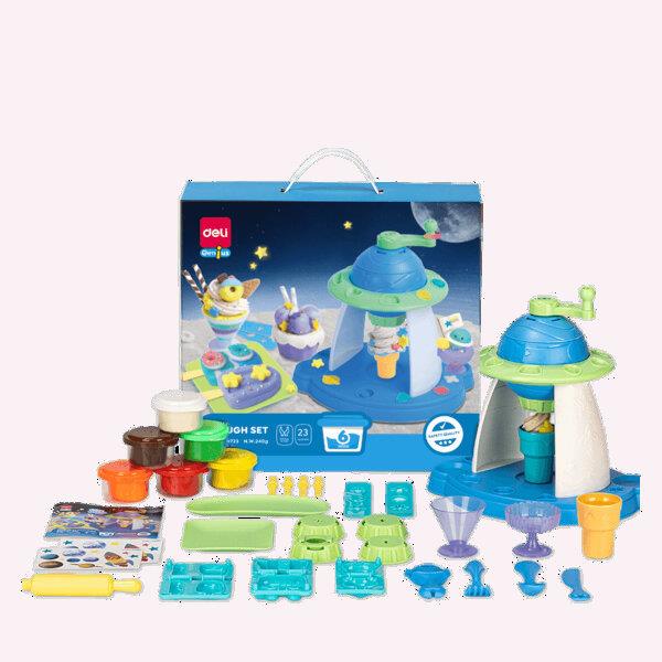 Deli Βαλιτσάκι με 6 Πλαστοζυμαρακια 240gr σε 6 Χρώματα και 19 Εργαλεια Deli Βαλιτσάκι με 6 Πλαστοζυμαρακια 240gr σε 6 Χρώματα και 19 Εργαλεια