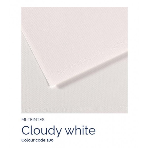 Mi-Teintes 50x65cm 160gr 180 Cloudy white