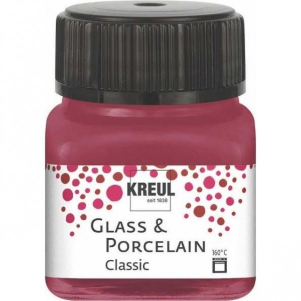 Kreul 20ml Καλυπτικό Σμάλτο Νερού Granat Red Kreul 20ml Καλυπτικό Σμάλτο Νερού Granat Red