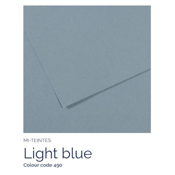 Mi-Teintes 50x65cm 160gr 490 Light blue Mi-Teintes 50x65cm 160gr 490 Light blue