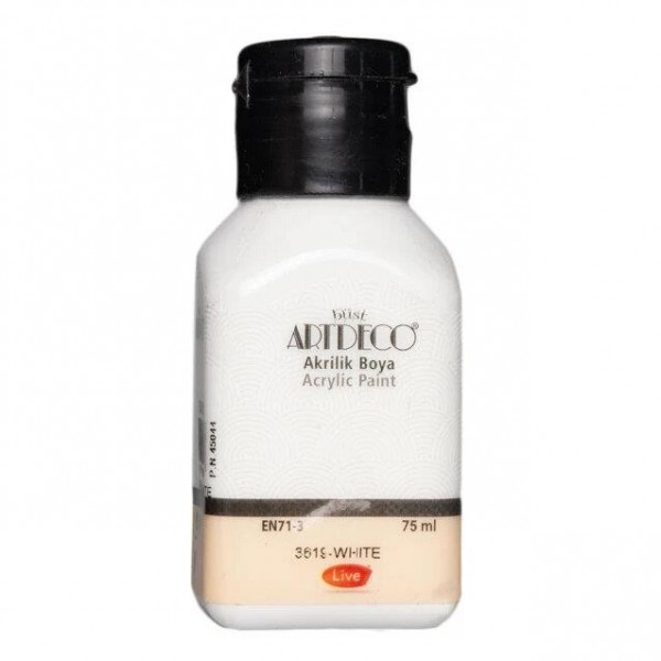Artdeco 75ml Ακρυλικό Χρώμα White 3619 Artdeco 75ml Ακρυλικό Χρώμα White 3619
