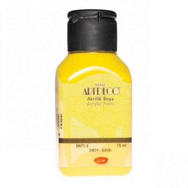 Artdeco 75ml Ακρυλικό Χρώμα Yellow 3601 Artdeco 75ml Ακρυλικό Χρώμα Yellow 3601