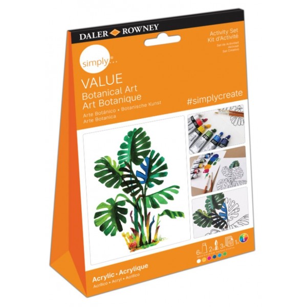 Daler Simply Acrylic activity set Botanical Art Daler Simply Acrylic activity set Botanical Art