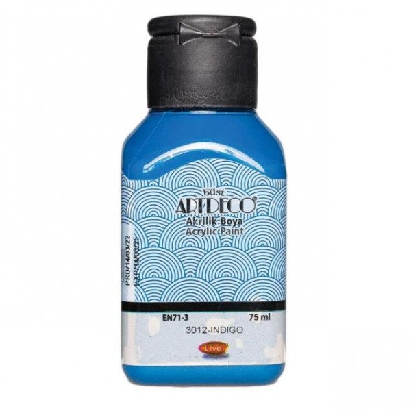 Artdeco 75ml Ακρυλικό Χρώμα Indigo 3012 Artdeco 75ml Ακρυλικό Χρώμα Indigo 3012