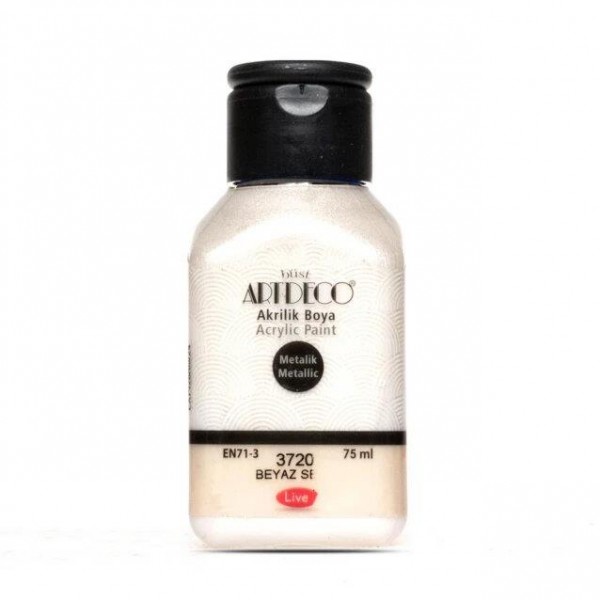 Artdeco 75ml Ακρυλικό Μεταλλικό Χρώμα White Pearl 3720
