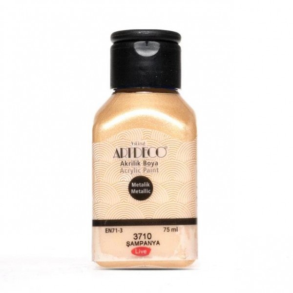 Artdeco 75ml Ακρυλικό Μεταλλικό Χρώμα Champaigne 3710