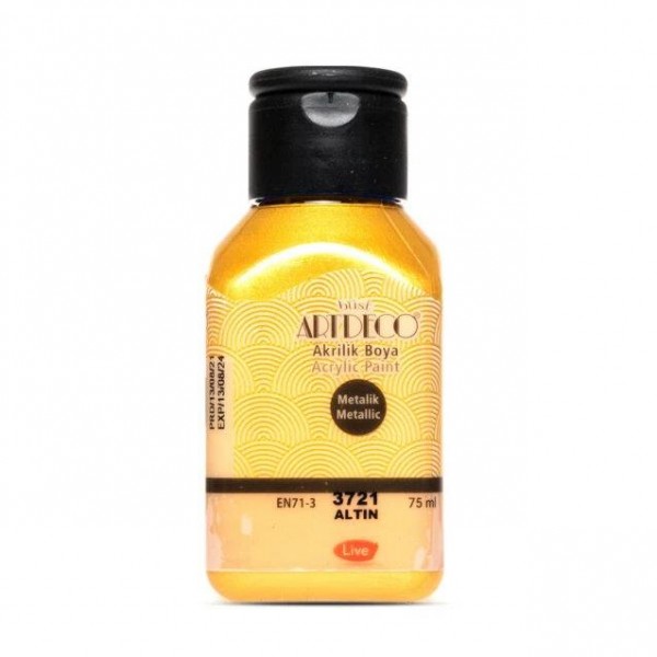 Artdeco 75ml Ακρυλικό Μεταλλικό Χρώμα Gold