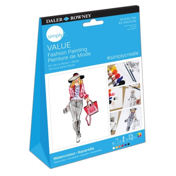 Daler Simply Watercolour activity set Fashion Painting Daler Simply Watercolour activity set Fashion Painting