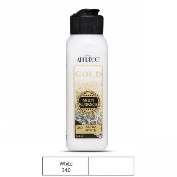 Artdeco Gold 140ml Ακρυλικό Multi Surface White 340