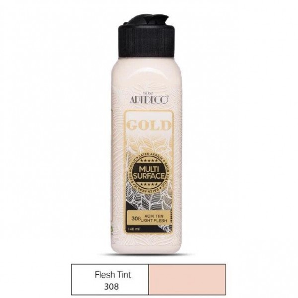 Artdeco Gold 140ml Ακρυλικό Multi Surface Flesh Tint 308