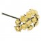 12 Μικρά Χάρτινα Τριαντάφυλλα 15mm x 10cm Yellow 12 Μικρά Χάρτινα Τριαντάφυλλα 15mm x 10cm Yellow