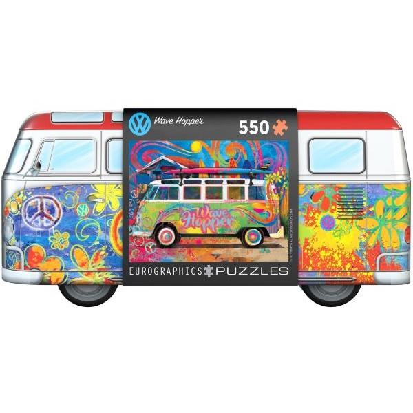 Eurographics 550τεμ Παζλ Vw Bus Wave Hopper σε Μεταλλικό Κουτί Eurographics 550τεμ Παζλ Vw Bus Wave Hopper σε Μεταλλικό Κουτί