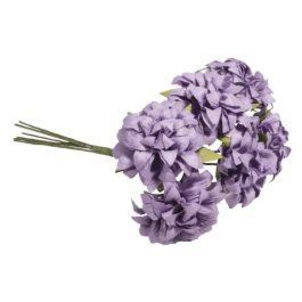 6 Μικρές Χάρτινες Ανεμώνες 30mm x 10cm Βιολέ 6 Μικρές Χάρτινες Ανεμώνες 30mm x 10cm Βιολέ