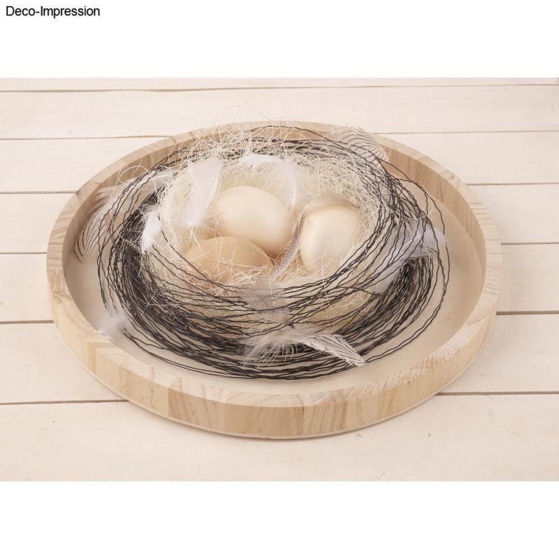 Ξύλινος Δίσκος Στρογγυλός  30cm FSC