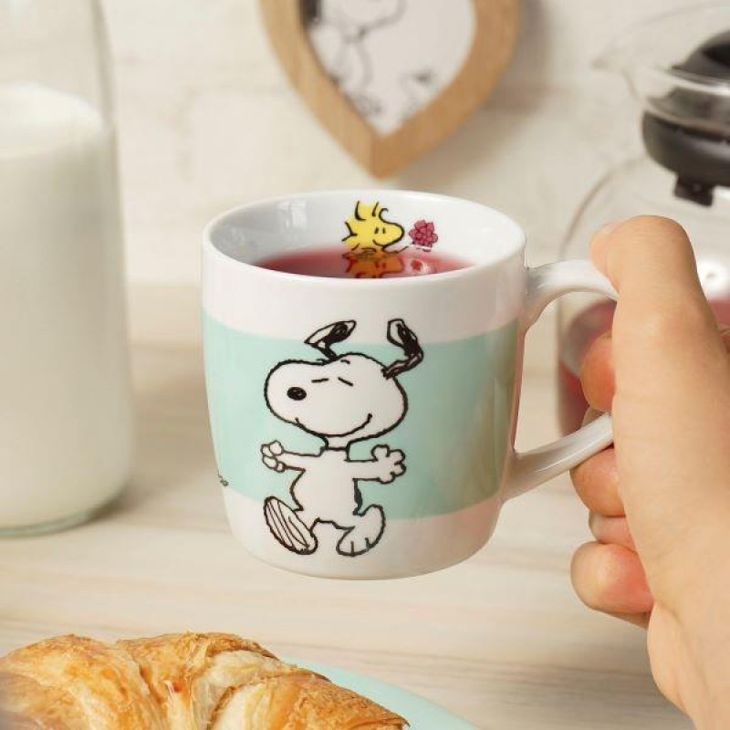 Snoopy Kούπα από πορσελάνη 250ml Turquoise