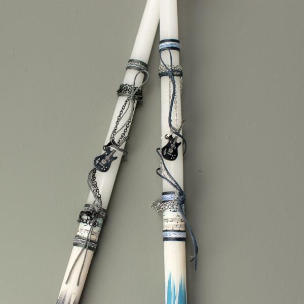 Λαμπάδα Με Κρεμαστό Διακοσμητικό Κιθάρα Λαμπάδα Με Κρεμαστό Διακοσμητικό Κιθάρα