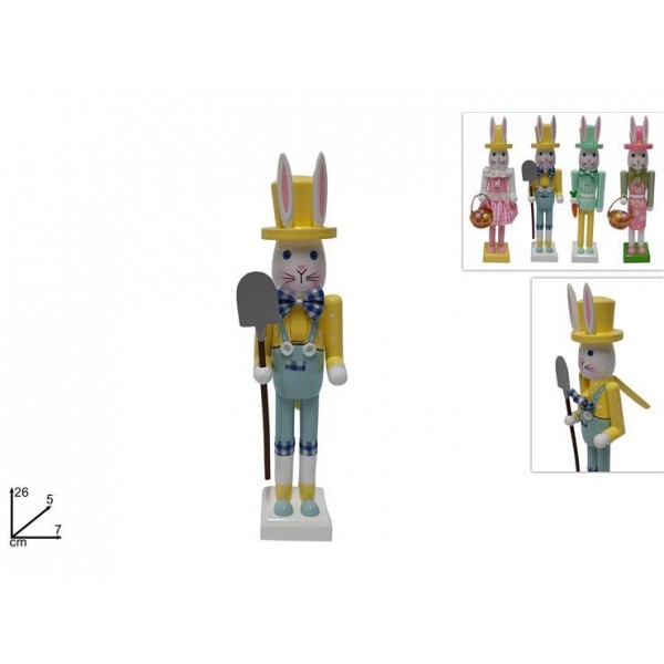 Ξύλινος Πασχαλινός Διακοσμητικός Καρυοθραύστης 26cm