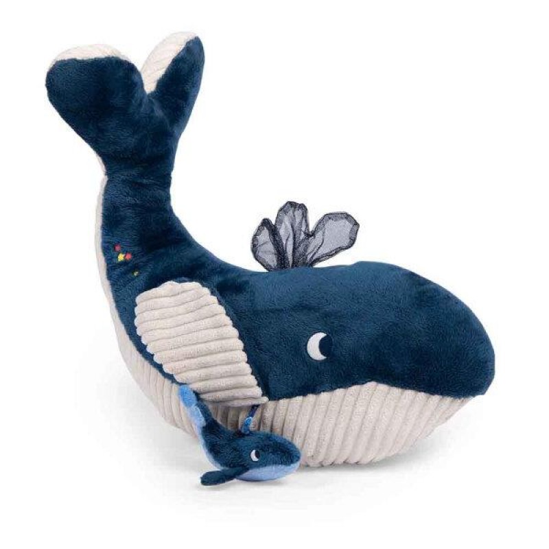Moulin Roty Φάλαινα με Δραστηριότητες Μωρού 54cm
