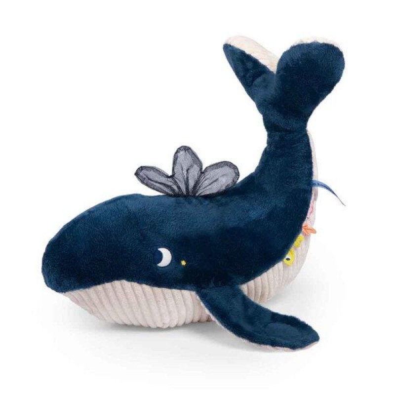 Moulin Roty Φάλαινα με Δραστηριότητες Μωρού 54cm