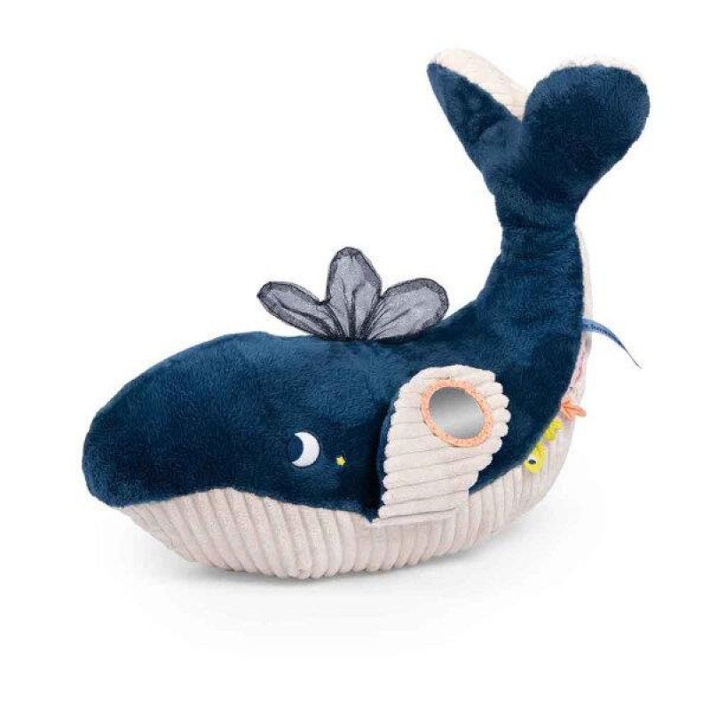 Moulin Roty Φάλαινα με Δραστηριότητες Μωρού 54cm