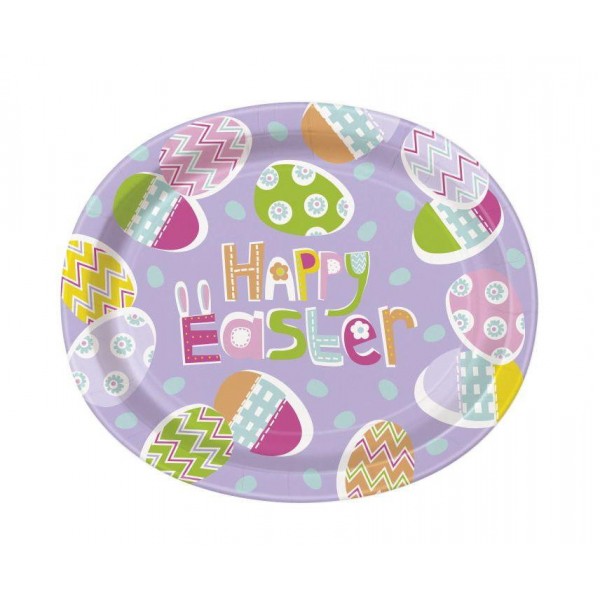Πιατέλα Οβάλ Happy Easter 8τεμ Πιατέλα Οβάλ Happy Easter 8τεμ