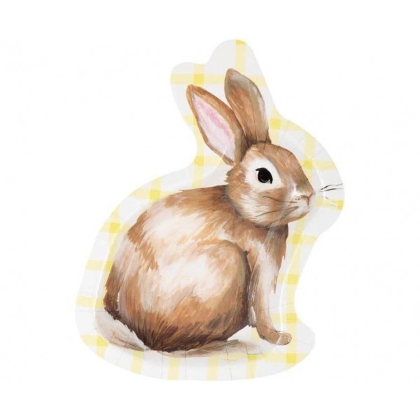 Πιάτα Χάρτινα Περιγραμμικά Λαγός - 21x16cm 8τεμ Πιάτα Χάρτινα Περιγραμμικά Λαγός - 21x16cm 8τεμ