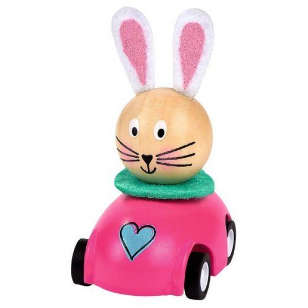 Ξύλινο Αυτοκινητάκι με Φιγούρα