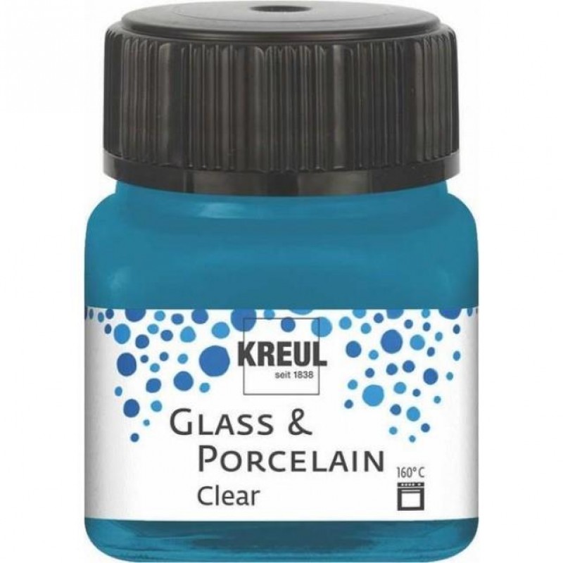 Kreul 20ml Διάφανο Σμάλτο Νερού Cyan Blue