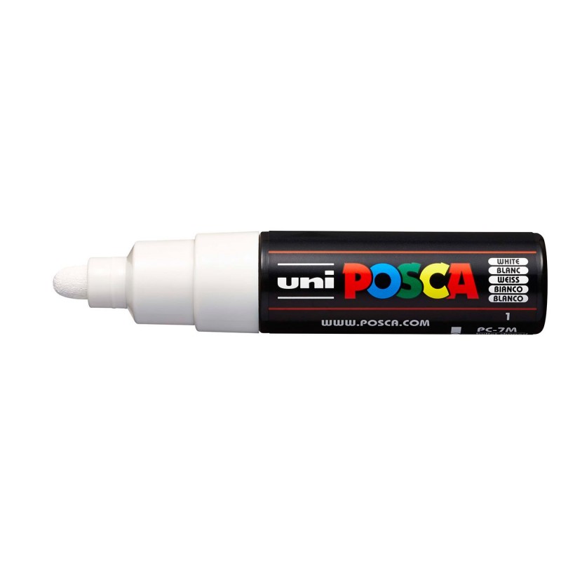 Μαρκαδόρος Posca 4.5-5.5mm no 1 White