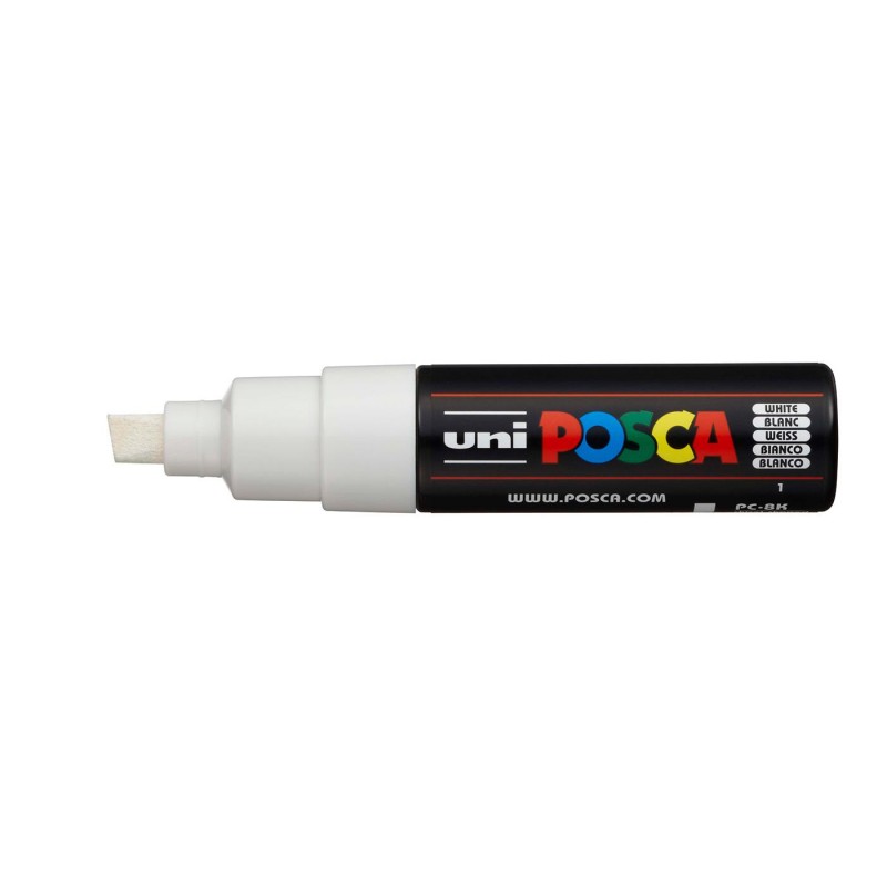 Μαρκαδόρος Posca 8mm no 1 White