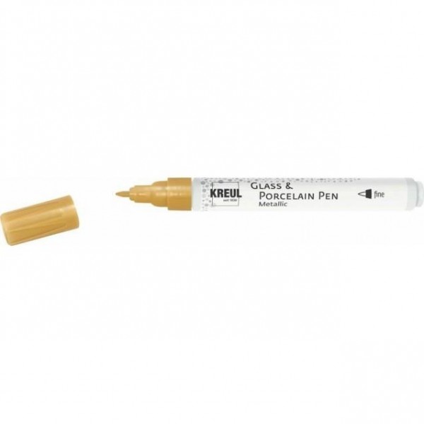 Kreul Μεταλλικός Μαρκαδόρος Πορσελάνης Χρυσό Περίγραμμα