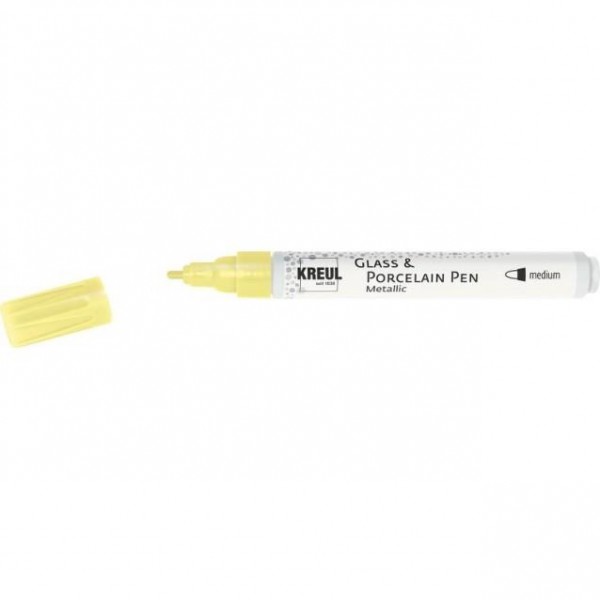 Kreul Μεταλλικός Μαρκαδόρος Πορσελάνης Κίτρινο