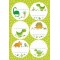 Stickers Funny Dinos 11,5x17cm 4p