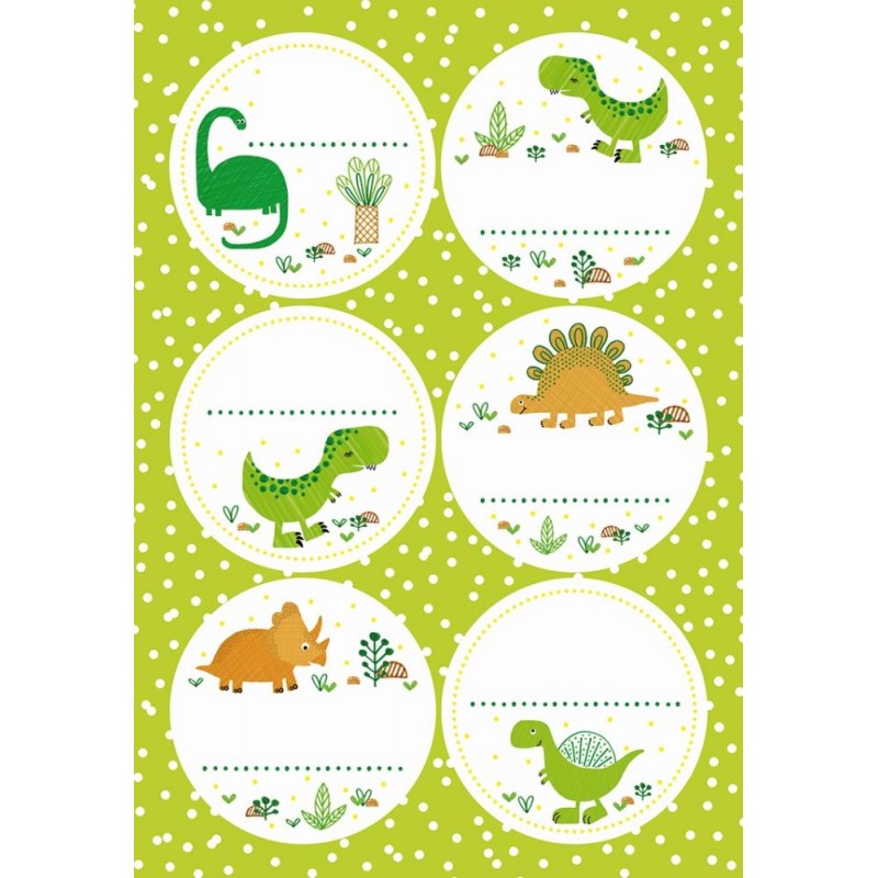 Stickers Funny Dinos 11,5x17cm 4p