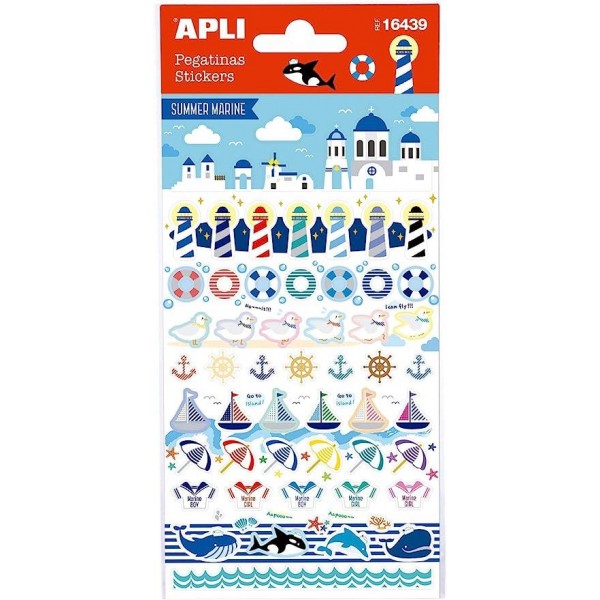 Apli Kids Αυτοκόλλητα Summer Marine