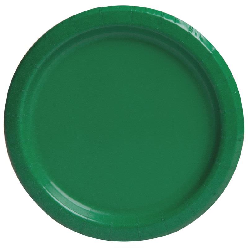 Στρογγυλά Πιάτα Γλυκού Πράσινα  18cm 8τεμ