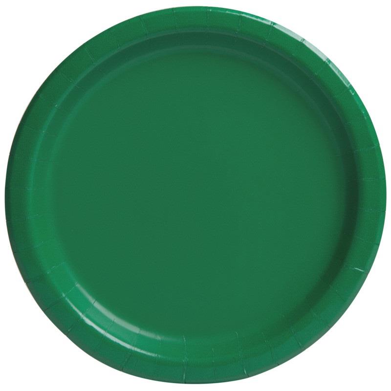 Στρογγυλά Πιάτα Φαγητού Πράσινα  23cm 8τεμ